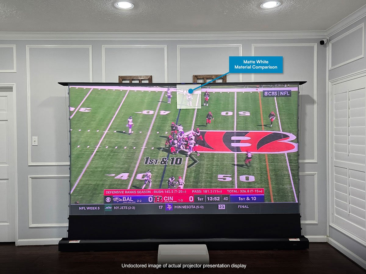 Kestrel Tab-Tension CLR Elektrisch projectiescherm floor-up