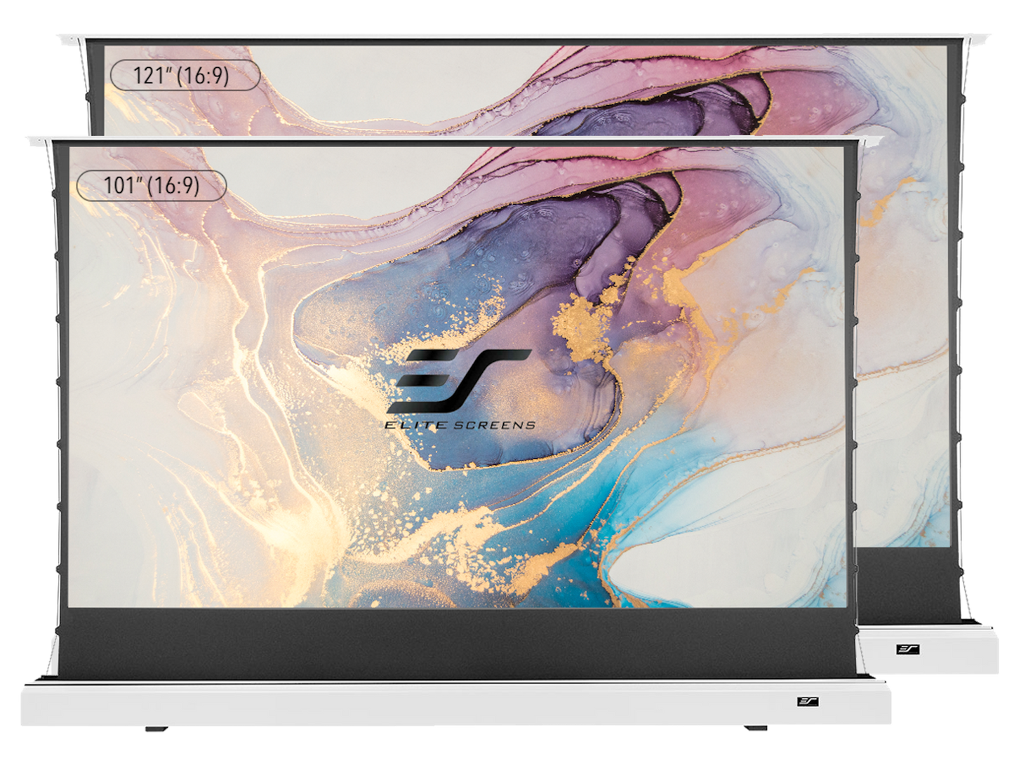 Kestrel Tab-Tension CLR Elektrisch projectiescherm floor-up