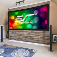 LUNETTE GEBOGEN - PROJECTIESCHERM MET VAST FRAME