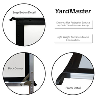 YARD MASTER 2 - DRAAGBARE OUTDOOR LEINWÄNDE