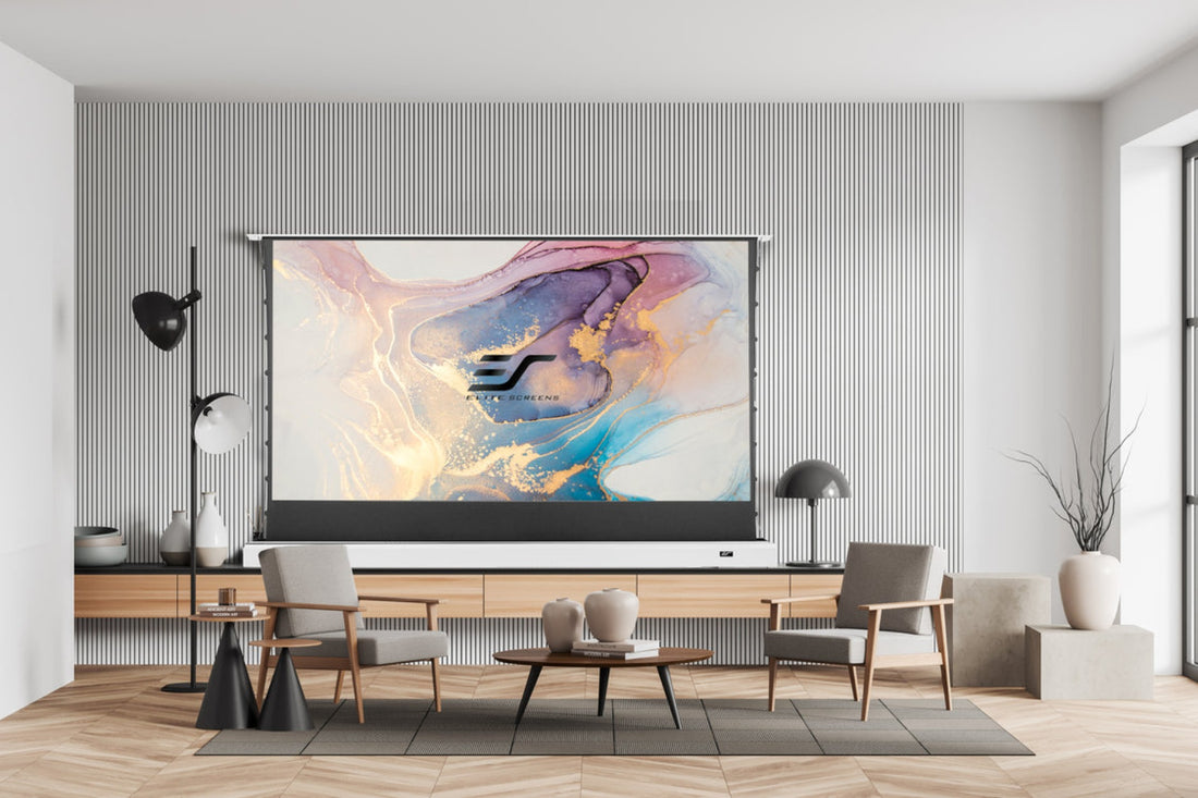 Kestrel Tab-Tension CLR Elektrisch projectiescherm floor-up