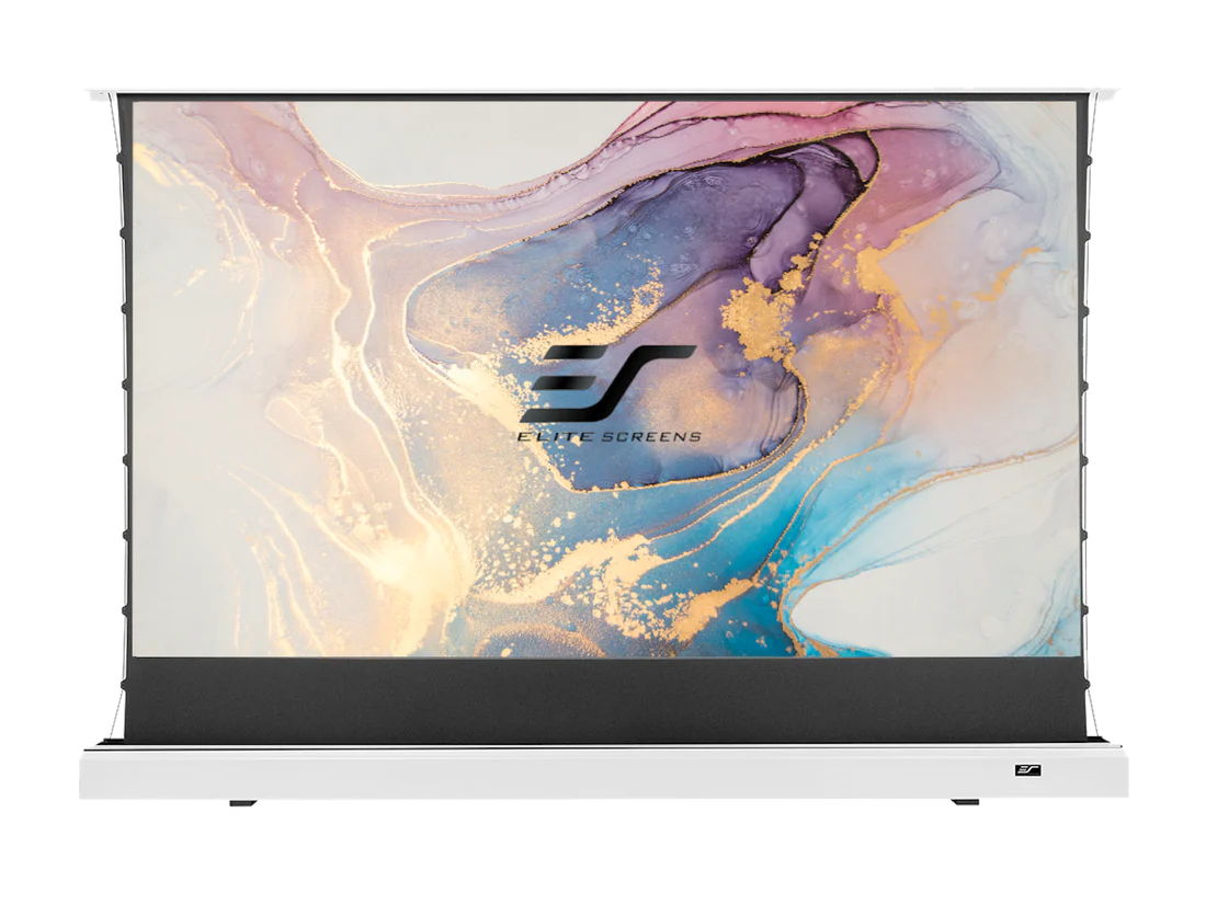Gebruikt - Als nieuw/// KESTREL TAB-TENSION FLOOR-UP Met Cinegrey 4D Schermen / CineGrey 4D (ALR) / Wit / 102" ( 16:9 / 226x127 cm) // B-FTE102XH2-C4D--24AH02731/ Conditie Originele doos ontbreekt.