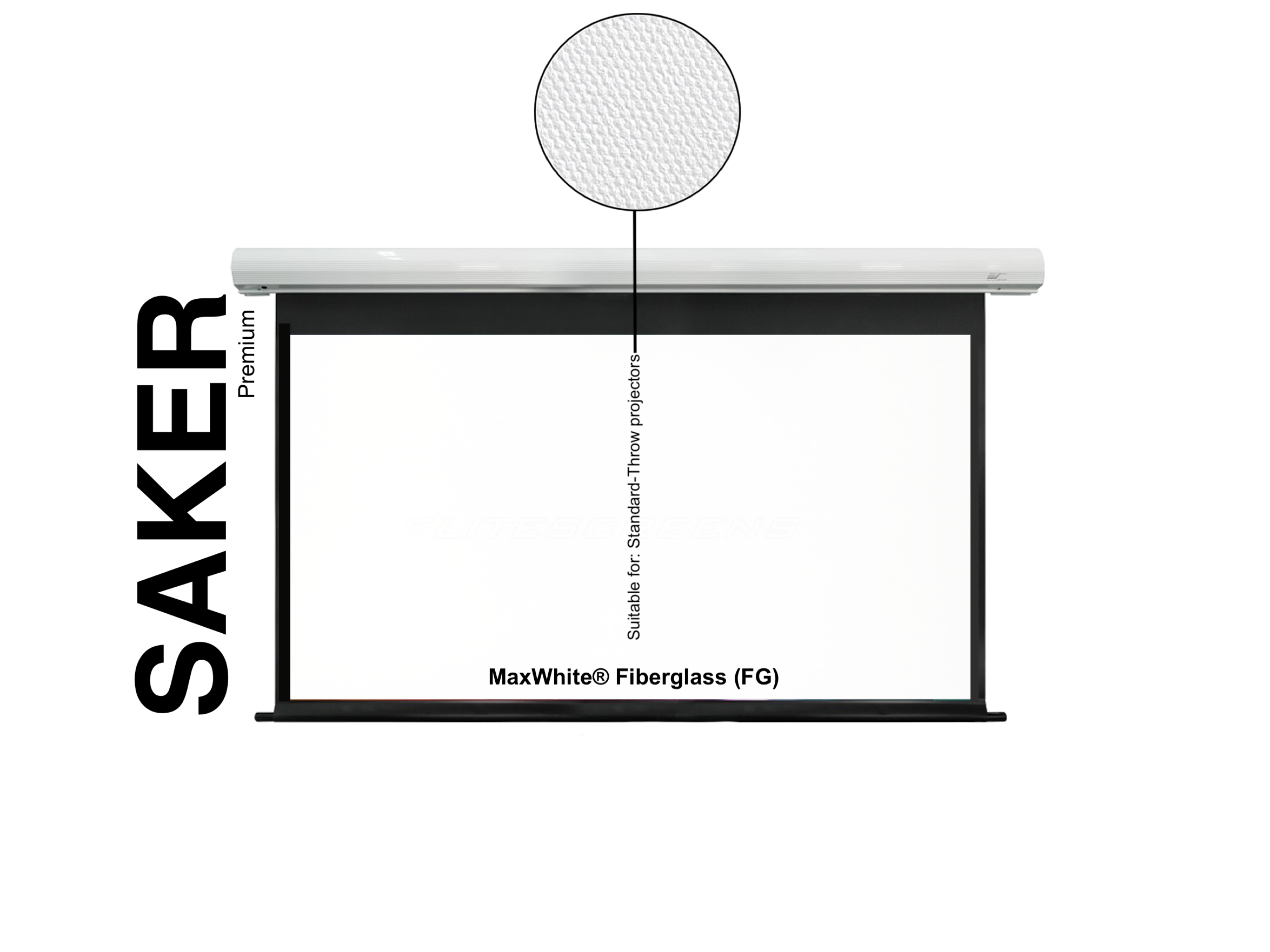 SAKER PREMIUM - ELEKTRISCH LEINWÄNDE