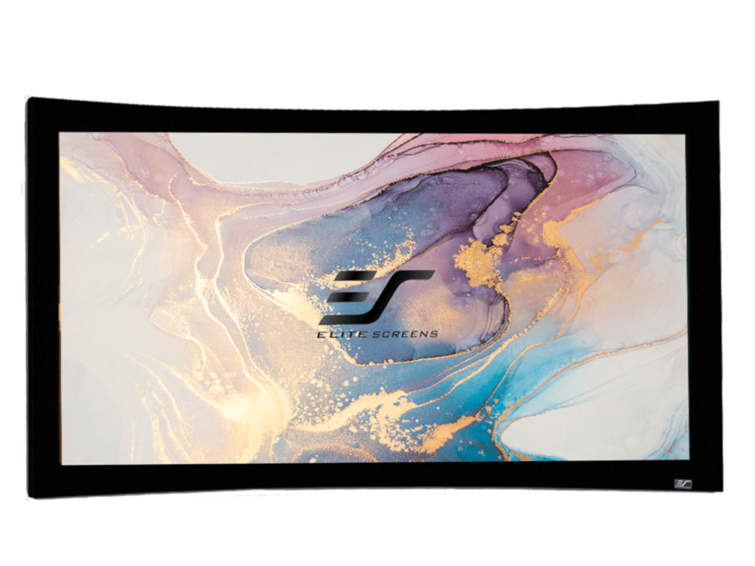 LUNETTE GEBOGEN - PROJECTIESCHERM MET VAST FRAME