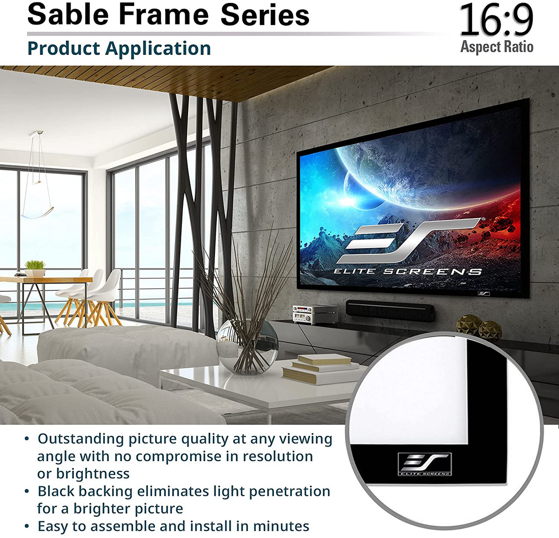 SABLE FRAME - VAST FRAME PROJECTIESCHERM