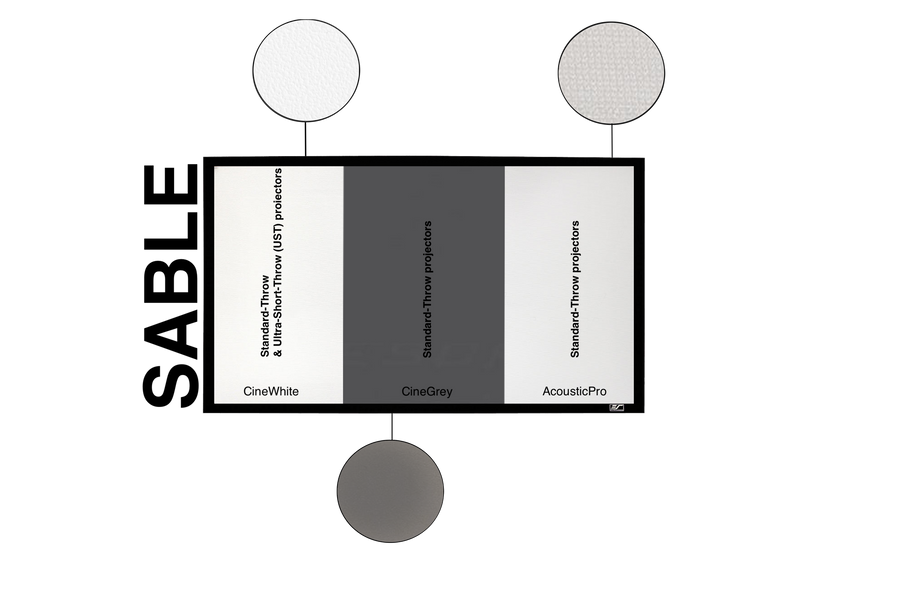 SABLE FRAME - VAST FRAME PROJECTIESCHERM