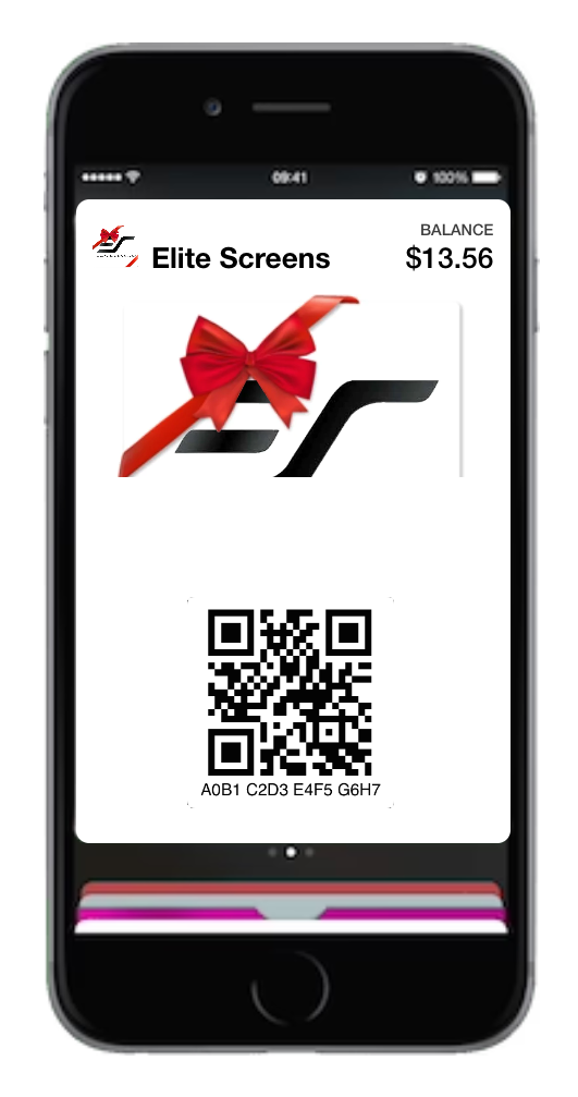 Elite Schermen Digitale Gift Card